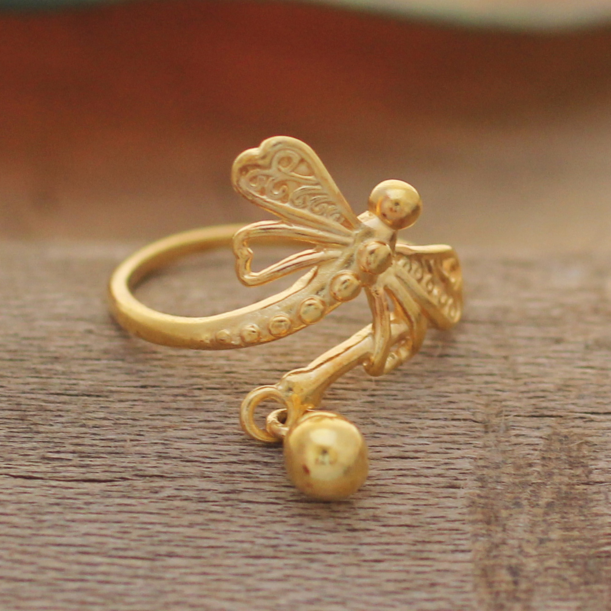 Dragonfly Stacking Ring | Solid 14k Gold Ring | Fine Jewelry – Helen  Ficalora
