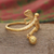 Gold-plated cocktail ring, 'Dragonfly Realm' - 22k Gold-Plated Sterling Silver Dragonfly Cocktail Ring (image 2b) thumbail