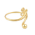 Gold-plated cocktail ring, 'Dragonfly Realm' - 22k Gold-Plated Sterling Silver Dragonfly Cocktail Ring (image 2c) thumbail