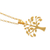 Collar colgante chapado en oro - Collar con colgante de árbol chapado en oro de 22 quilates elaborado en la India