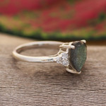 Labradorite cocktail ring, 'Beloved Princess' - 925 Silver Cocktail Ring with Labradorite and Cubic Zirconia