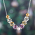 Multi-gemstone pendant necklace, 'Fusion of Gifts' - Polished Sterling Silver Pendant Necklace with 48-Carat Gems (image 2) thumbail