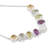 Multi-gemstone pendant necklace, 'Fusion of Gifts' - Polished Sterling Silver Pendant Necklace with 48-Carat Gems (image 2c) thumbail