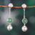 Multi-gemstone dangle earrings, 'Charismatic Splendor' - Sterling Silver Multi-Gemstone Dangle Earrings from India (image 2) thumbail