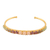 Gold-plated multi-gemstone cuff bracelet, 'Awe Inspiring' - Colorful Gold-Plated Multi-Gemstone Cuff Bracelet from India thumbail