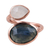Gold-plated labradorite and rainbow moonstone wrap ring, 'Sparkling Two' - Gold-Plated Wrap Ring with Labradorite & Rainbow Moonstone (image 2b) thumbail