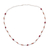 Lange Perlenkette mit mehreren Edelsteinen - Lange Perlenkette mit mehreren Edelsteinen in Braun und Weiß