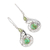 Peridot dangle earrings, 'Lagoon Harmony' - Faceted Peridot and Composite Turquoise Dangle Earrings