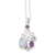 Multi-gemstone pendant necklace, 'Blue Realm' - Sterling Silver Pendant Necklace with Multiple Gemstones