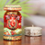 Wood magnet, 'Crimson Ganesha' - Hand-Painted Crimson Ganesha Kadam Wood Magnet (image 2j) thumbail