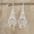Citrine dangle earrings, 'Sun Glory' - Sterling Silver Dangle Earrings with 4-Carat Citrine Jewels