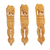 Wood bookmarks, 'Royal Giants' (set of 3) - Set of 3 Hand-Carved Elephant Kadam Wood Bookmarks thumbail