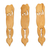 Wood bookmarks, 'Royal Giants' (set of 3) - Set of 3 Hand-Carved Elephant Kadam Wood Bookmarks (image 2f) thumbail