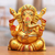 Wood sculpture, 'Ganesha in Lalitasana' - Hand-Painted Traditional Kadam Wood Sculpture of Ganesha (image 2) thumbail