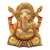 Wood sculpture, 'Ganesha in Lalitasana' - Hand-Painted Traditional Kadam Wood Sculpture of Ganesha thumbail