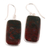 Agate dangle earrings, 'Glamour and Balance' - Agate Cabochon Dangle Earrings with Sterling Silver Hooks thumbail