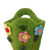 Wool felt baskets, 'Blooming Treasures' (pair) - Handcrafted Floral Green Wool Felt Baskets from India (Pair)