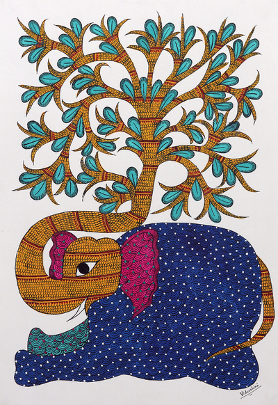 Multicolor Elephant Print, The Blank Canvas Company