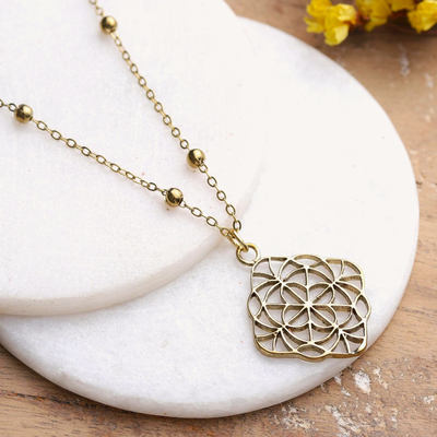 ALEXIA STAM】Floral Openwork Necklace | bisviz.com