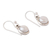 Cultured pearl dangle earrings, 'Happy Pearl' - Cream Cultured Pearl and Sterling Silver Dangle Earrings (image 2e) thumbail