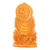 Holzskulptur - Handgeschnitzte Kadam-Holzskulptur des Meisters Buddha