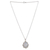 Rainbow moonstone pendant necklace, 'Harmonious Illusion' - Sterling Silver Pendant Necklace with Rainbow Moonstone