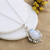 Rainbow moonstone pendant necklace, 'Harmonious Illusion' - Sterling Silver Pendant Necklace with Rainbow Moonstone