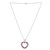 Amethyst pendant necklace, 'Wise Heart' - Heart-Shaped Sterling Silver and Amethyst Pendant Necklace