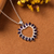Amethyst pendant necklace, 'Wise Heart' - Heart-Shaped Sterling Silver and Amethyst Pendant Necklace