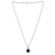 Lapis lazuli pendant necklace, 'Garden Blue' - Floral Sterling Silver Pendant Necklace with Lapis Lazuli