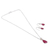 Ruby jewellery set, 'Blissful Ruby' - 18-Carat Faceted Ruby Necklace and Earrings jewellery Set