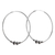Sterling silver hoop earrings, '	Classic Loop' - Sterling Silver Hoop Earrings with Traditional Details thumbail