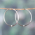 Sterling silver hoop earrings, '	Coiled Loop' - Sterling Silver Hoop Earrings with Beaded and Spiral Details (image 2) thumbail