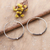 Sterling silver hoop earrings, '	Coiled Loop' - Sterling Silver Hoop Earrings with Beaded and Spiral Details (image 2b) thumbail