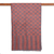 Chal de lana - Chal de lana a rayas a cuadros tejido a mano en naranja y gris