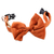 Pet collar, 'Royal Elegance in Ginger' - Pet Collar with Bow Tie and Snap Buckle in Orange