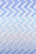 Cotton shawl, 'Iris Tide' - Chevron-Patterned Handwoven Iris and Periwinkle Cotton Shawl