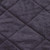 Quilted pet bed, 'Oval Comfort' - Oval Grey Faux Velvet Quilted Pet Bed from India