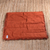 Cotton pet blanket, 'Cozy Rust' - Rust Cotton Pet Blanket with Fringes from India