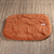 Faux velvet pet blanket, 'Orange Majesty' - Padded Faux Velvet Pet Blanket in Orange Base Hue