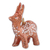 Papier mache ornaments, 'Holiday Reindeer' (set of 4) - Set of 4 Handmade Colorful Reindeer Papier Mache Ornaments