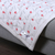 Printed pet blanket, 'Sleepy Love' - Heart-Themed Printed Pet Blanket in White and Ivory