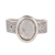 Moonstone single stone ring, 'Celestial Elegance' - Sterling Silver Single Stone Ring with Natural Moonstone