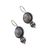 Labradorite dangle earrings, 'Ethereal Tradition' - Polished Natural Labradorite Dangle Earrings from India (image 2d) thumbail