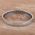 Sterling silver bangle bracelet, 'Greca Beauty' - Polished Greca-Patterned Sterling Silver Bangle Bracelet (image 2b) thumbail
