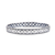 Sterling silver bangle bracelet, 'Primaveral Beauty' - Polished Flower-Themed Sterling Silver Bangle Bracelet thumbail
