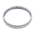 Sterling silver bangle bracelet, 'Primaveral Beauty' - Polished Flower-Themed Sterling Silver Bangle Bracelet (image 2c) thumbail