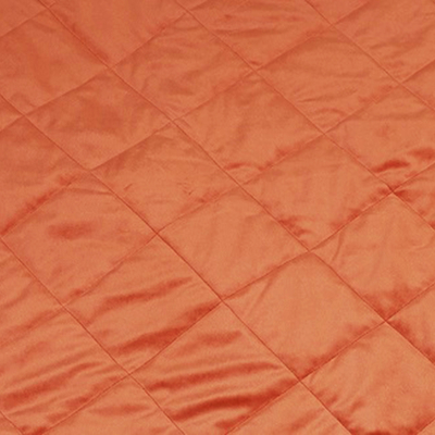Quilted pet blanket, 'Royal Touch' - Quilted Pet Blanket with Fluffy Borders in Orange and Beige