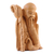 Wood sculpture, 'The Wise Master' - Hand-Carved Polished Kadam Wood Sculpture of an Old Master