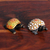 Wood magnets, 'Festive Turtles' (pair) - 2 Wood Turtle Magnets with Beaded and Hand-Painted Accents (image 2c) thumbail